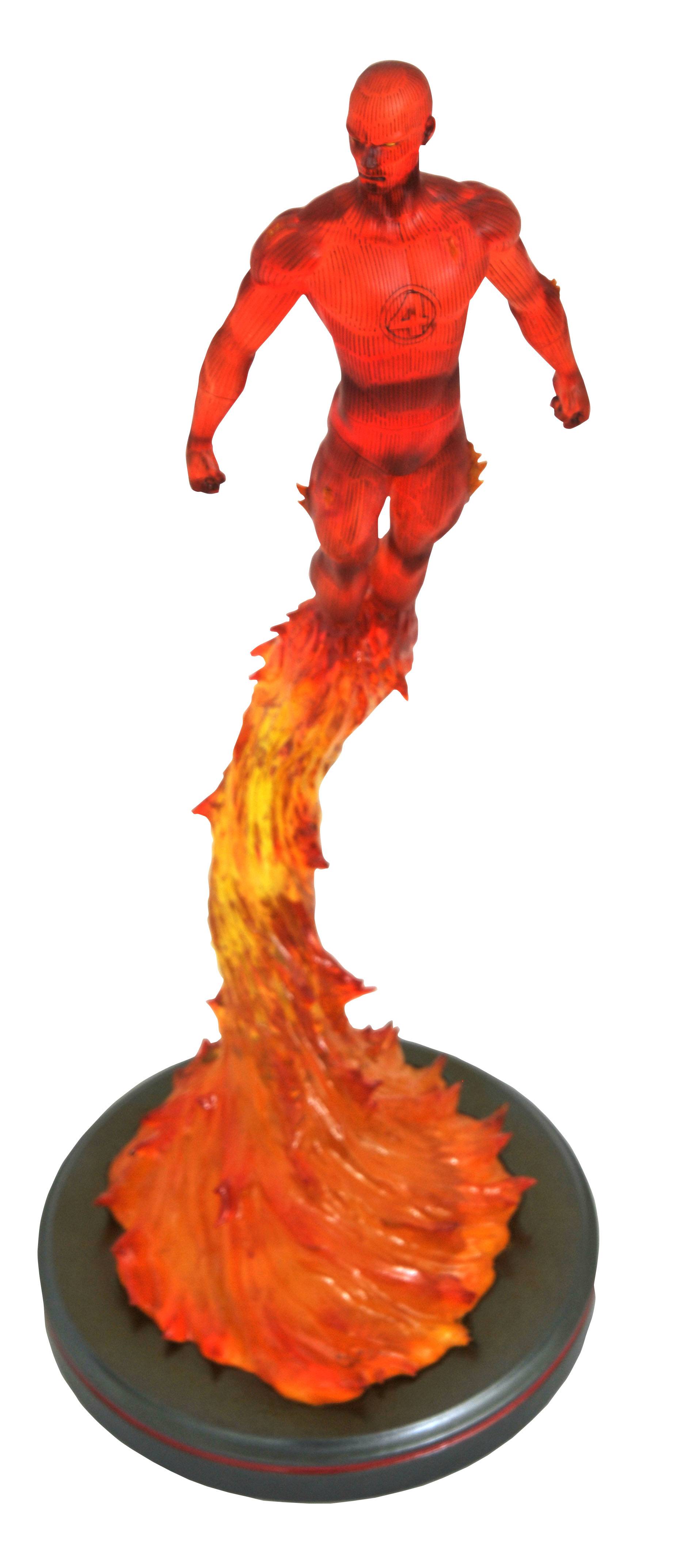 Pre-Order Diamond Marvel Premier Collection Human Torch Statue